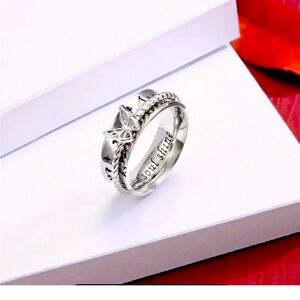 Sterling silver Butterfly Spinner Ring